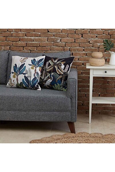 Montisu 2-Piece 50x50 Throw Pillow (FILLED), Double Side Digital Printed, Hid...