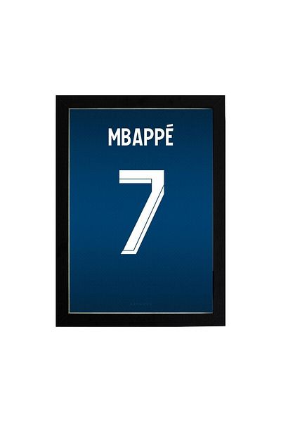 KAYNOCK Kylian Mbappe Jersey, Paris, Football Jersey Poster Painting Digital Design Painting