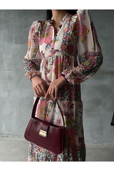 Know Pink Chiffon Lined Dress