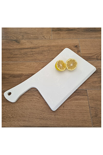 BMK MERMER Quartz Presentation Plate, Quartz Serving Plate, Quartz Presentation Plate(White): 38 X 19 X 1.5 cm
