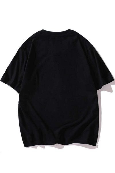 Know Ανδρικό μαύρο μπλουζάκι Tokyo με στάμπα oversize μπλουζάκι