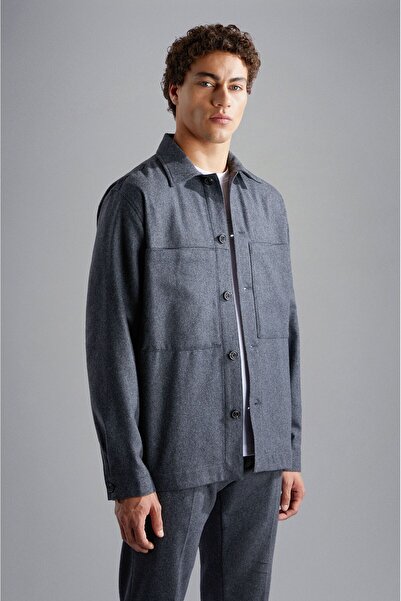 PAUL&SHARK MEN'S WOOLLEN OVERSHIRT