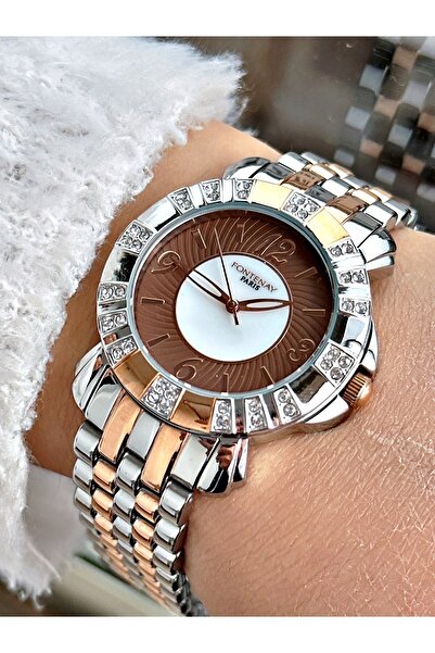 Fontenay Sports Women's Wristwatch - Rose and Metal Color, Fn-4030.2Vkv