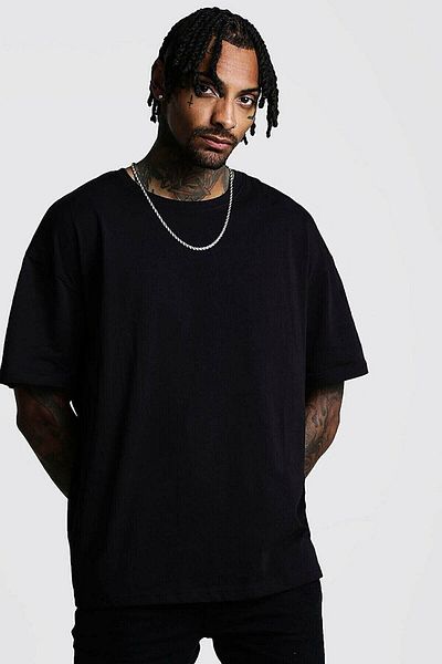 Know Ανδρικό μονόχρωμο μπλουζάκι Oversize