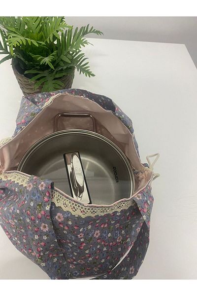 NESLİHAN HOBİ ATÖLYESİ The Pot & Borcam carrying bag 5 LT is suitable for pots and large debts.