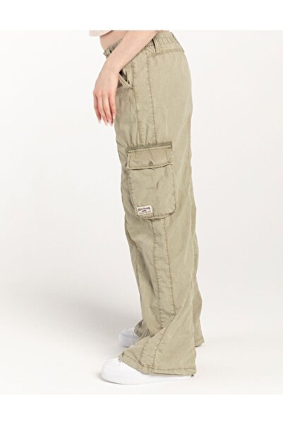 september island Washed Khaki New Y2K Cargo Pants