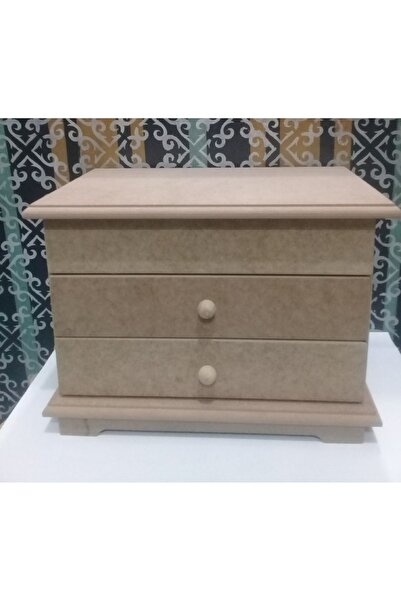 Altınyapı Hobi Market İKİ ÇEKMEÇELİ MAKYAJ KUTUSU