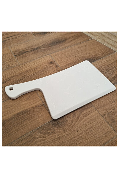 BMK MERMER Quartz Presentation Plate, Quartz Serving Plate, Quartz Presentation Plate(White): 38 X 19 X 1.5 cm