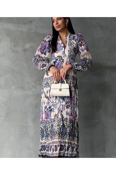 Know Purple Chiffon Lined Dress