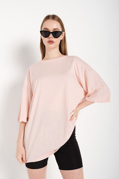 Know Γυναικείο ροζ μπλουζάκι Oversize