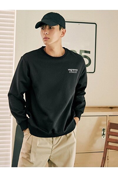 Know Černá oversize mikina s potiskem Vargancy Design