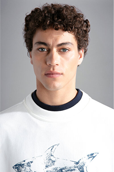 PAUL&SHARK MEN'S KNITTED SWEATSHIRT C.WCOTTON