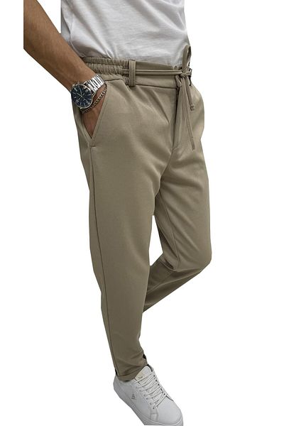 DENİM LONİ Wooking Men's Jogger - Ευέλικτη, ελαστική μέση, λεπτή εφαρμογή Lycra Basic βαμβακερό