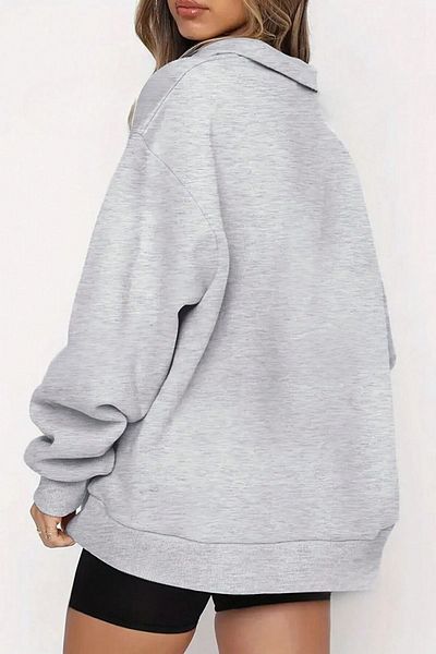 Know Dámská 3vláknová mikina Grimenaj Mama Life Oversize s polovičním zipem