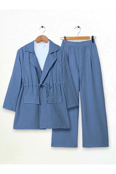 Kirazgym Linen Women's Set - With Jacket