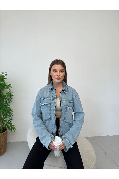 SOLİS MODA jachetă de blugi pentru femei