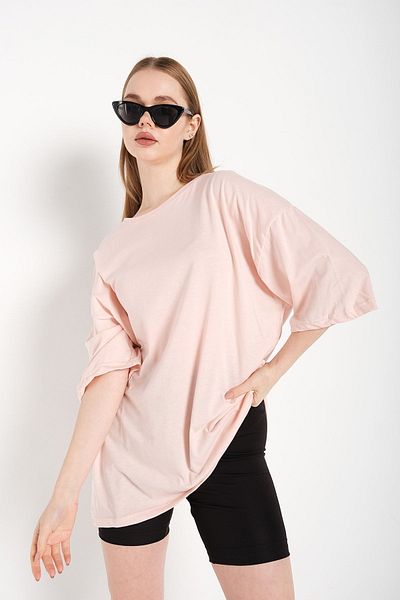 Know Γυναικείο ροζ μπλουζάκι Oversize