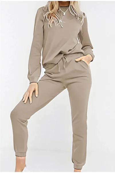Know Beige Cotton Women's Pajama Set