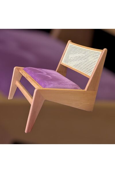 GÜRSES HOME Salon Bahçe Berjer Tasarım Kanguru Kayın Ağacı Hazeran Tekli