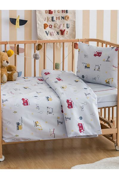 LC Waikiki LCW HOME Printed Woven Baby Bedding Set