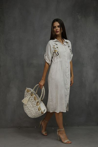 Ragazze Ventenni Embroidery Detailed Pocket Dress