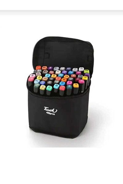 Touch 48'li Çift Taraflı Çantalı Marker Kalem Seti