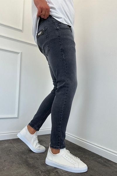 MADZEYMODA New Season Ανδρικό Slim Fit Smoked Jeans - Full Lycra Jeans