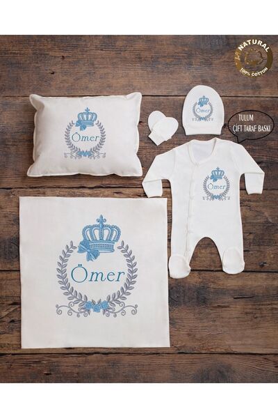 yzc home size dair... E116 Bty Ekru Renk Isme Özel Isimli Baskılı Bebek Yastı...