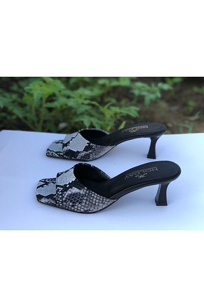 Holdays Women's Heel Slippers Snakeskin
