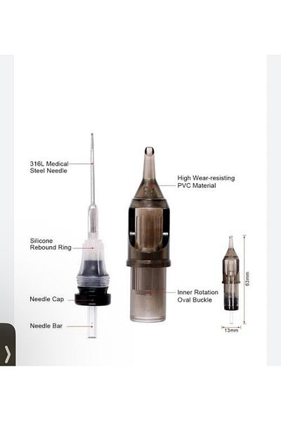 BATALLI Mast permanent makeup tattoo needle 1r 0.30mm (5 pcs)