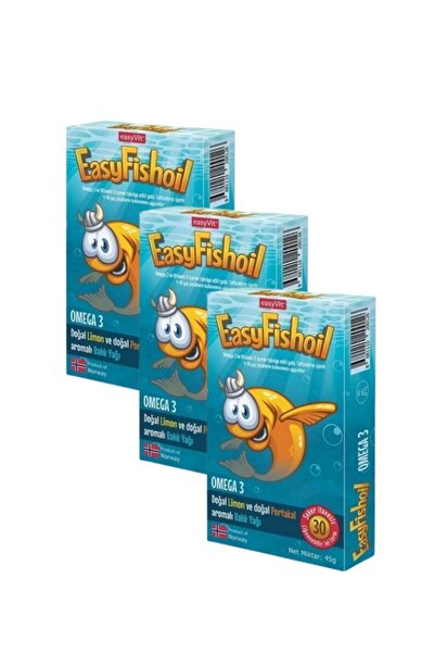 Easy Fishoil Easyvit Omega 3 Chewable Tablets - 30 Gels, Super Advantageous P...