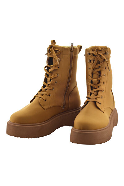 ASOS Kahverengi Kalın Tabanlı Fermuarlı Kahverengi Kışlık Bot