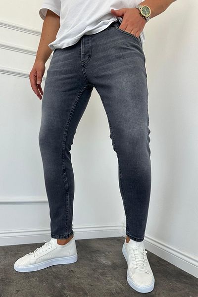 MADZEYMODA New Season Ανδρικό Slim Fit Smoked Jeans - Full Lycra Jeans