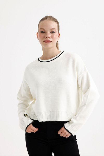 fujya Pulover de damă tricot cu gât
