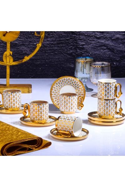 Kosova Dean 6-Piece Cup Set with Stand 90 cc IST-172