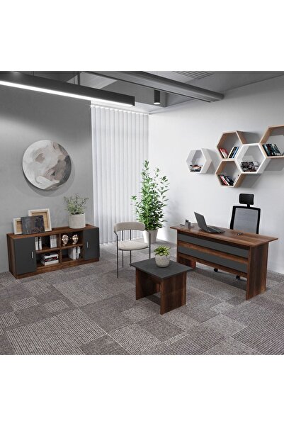 Robin Home Verona Abf Ofis Büro Masa Takımı Barok-gri