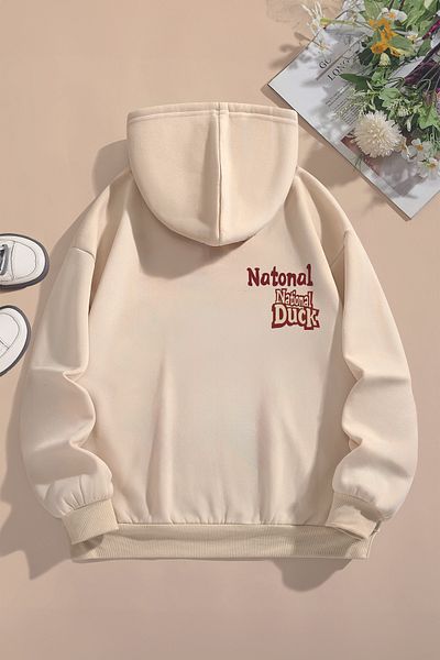 MYADA Trend Premium Sailor Duck μοτίβο Oversize παιδικό φούτερ με κουκούλα - 22469 22466