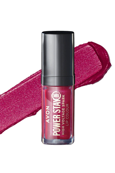 AVON Powerstay High Voltage Spark Likit Ruj Cherry Charge