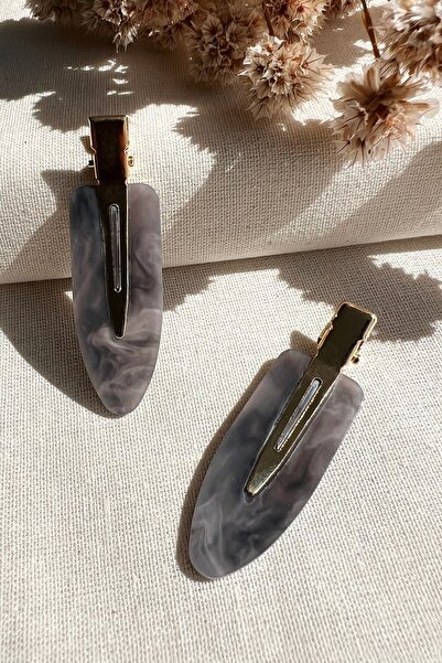 2-PieceNon-Trace Clip Buckle Set with Gray Pattern