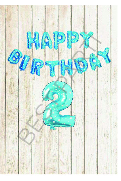 BEST PARTİ DOĞUM GÜNÜ PARTİ SÜSLERİ Happy Birthday and Number Foil Balloon Se...