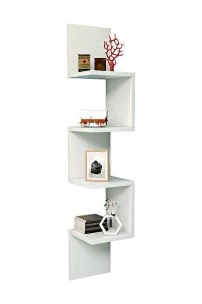 Robin Home Raffi No 9 Duvar Rafı Kitaplık Beyaz