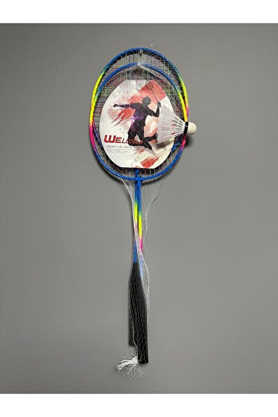 WELLCOLD Badminton Raket Seti 2 Raket 1 Top WLEKO