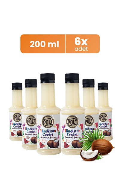 Addis Ababa Coffee 6'lı Hindistan Cevizi Aromalı Kahve Şurubu (6X200 ML.)