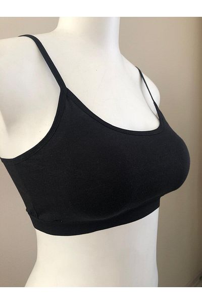TREND DRESS Women's Cotton Padded Rope Strap Half Undershirt 3-Piece (Bustier)
