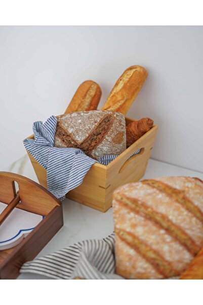 KaiHome صندوق تخزين من الخيزران - منظم وموزع خبز