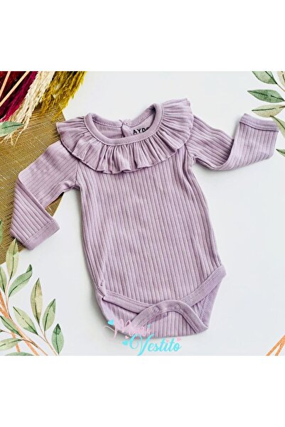 Aydodo رومبير كلاسيكي بأكمام طويلة وياقة مكشكشة - Duccia