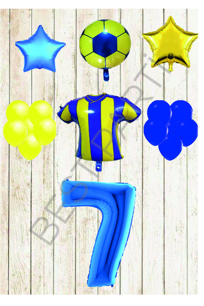 BEST PARTİ DOĞUM GÜNÜ PARTİ SÜSLERİ مجموعة بالونات عيد الميلاد باللون الأصفر ...