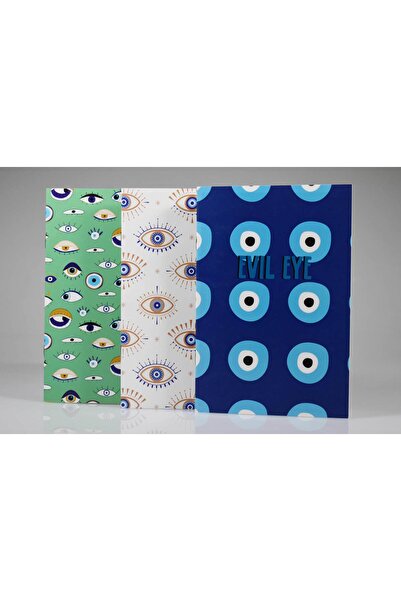 4nio مجموعة قرطاسية مكونة من 3 قطع - عين الشر "الظهر إلى المدرسة"