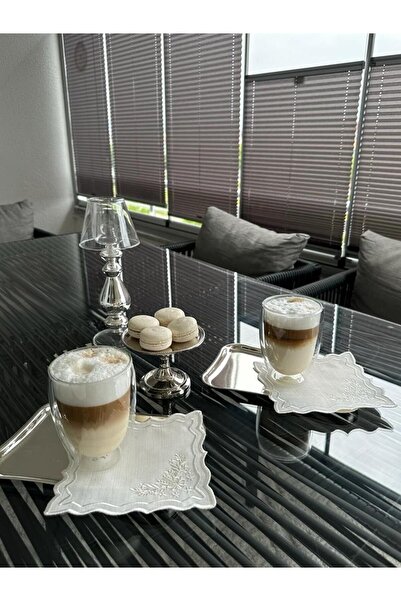 LİNDA MİA BEYAZ YAPRAK KOKTEYL PEÇETE TEKLİ