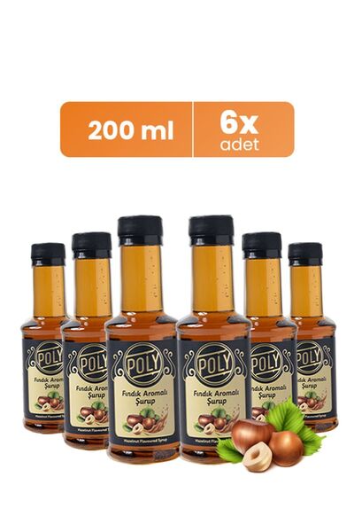 Addis Ababa Coffee 6'lı Fındık Aromalı Şurup (6X200 ML.)